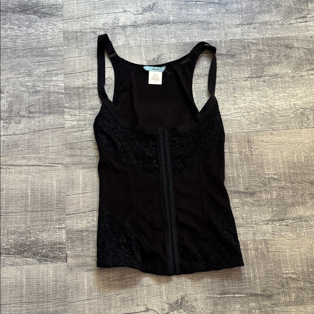 Marciano Black Mesh Top